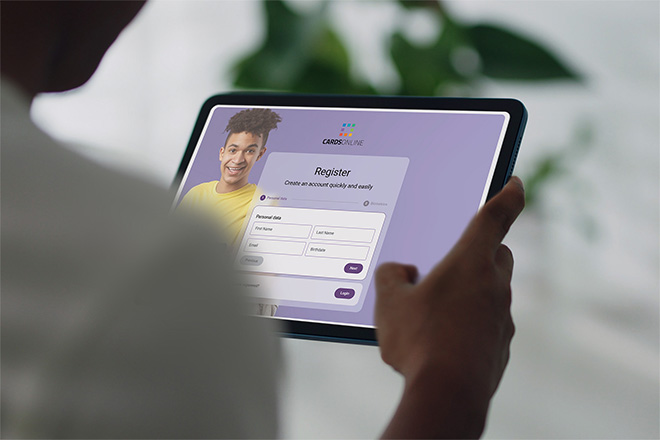 CardsOnline Service Portal Registration